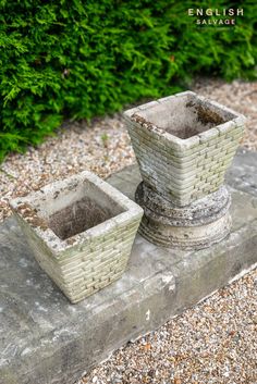 Reclaimed composition style planters Window Furniture