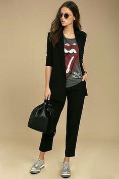 Stile Casual Chic, Mode Casual, Outfit Trends, Black Women Fashion, Fashion Mode, Looks Style