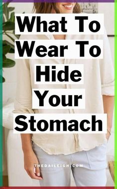 Outfits To Hide Mom Pouch Ideas, How To Be Stylish, Flattering Outfits For Big Stomach, Outfits For Big Belly Women, Big Tummy Outfits For Women, White Jeans Summer, Belly Clothes, Outfits For Women Over 50, Creating Outfits