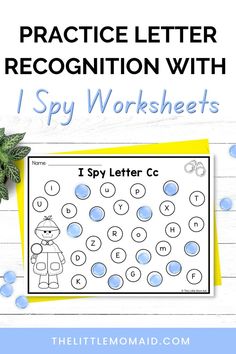 letter-recognition-worksheets Foldable Templates, I Spy Worksheets, Primary School Activities, Letter Recognition Games, Letter Recognition Worksheets, Literacy Activities Kindergarten, Early Childhood Literacy, Abc Phonics, Early Literacy Activities