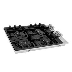 ZLINE 30 in. Gas Cooktop with 4 Gas Burners and Black Porcelain Top (RC30-PBT) Zline Kitchen, Professional Cooking, Iron Grate, Black Porcelain, Outdoor Refrigerator, Gas Burners, Gas Cooktop, Gas Range, Range Hood