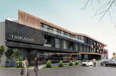 an artist's rendering of the exterior of taskazn