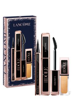 What it is: A limited-edition three-piece gift set of best-selling products that will perfect your desired eye and lash look.Set includes:- Full-size Lash Idôle Mascara (0.27 oz.): a mascara that targets and volumizes every single lash for instant lash lift, length and fully fanned-out volume with no clumping.- Full-size Lash Idôle Liner (0.22 oz.): a precise black liquid eyeliner that enables seamless application to the lashline for easy glide and one-stroke application.- Full-size Idôle Tint i Makeup Gift Set, Offline Mode, Makeup Gift Sets, Lancome Makeup, Luxury Cosmetics, Mascara Wands, Bold Makeup, Makeup Game, Holiday Gift Sets