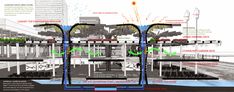 an architectural diagram shows the various parts of a building and how they are connected to each other