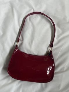 Dark Red shoulder bag - Dark red colour  - super stylish  - extremely spacious Bags Shoulder, Trendy Red Shoulder Bag, Dark Red Bag Outfit, Dark Red Purse, Red Mini Bag, Red Shoulder Bag, Dark Red Handbag, Cute Shoulder Bags, Dark Red Bag