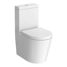 a white toilet bowl with the lid up