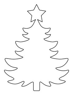 a paper cut out of a christmas tree with stars on the top and bottom half