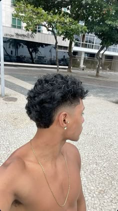 Modern Mullet Fade, Corte Mullet, Taper Fade Short Hair, Taper Fade Curly Hair, Mullet Fade, Curly Hair Fade