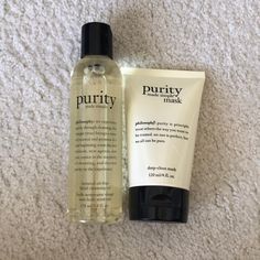 The Cleansing Oil Is Brand New, Never Opened But I've Tried The Mask Once Only. Purchased At Nordstrom. Philosophy Mask, Philosophy Purity, Oil Color, Cleansing Oil, The Mask, Womens Makeup, Philosophy, Nordstrom, Mask