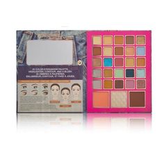 A full face palette featuring 25 eyeshadows in an array of finishes with a bronzer, blush, and highlighter. Highly pigmented eyeshadows in matte, shimmer, and foil finishes give you endless options for looks and are formulated with all-natural ingredients. The velvety smooth bronzer adds a sun-kissed glow and the blush adds a healthy flush. Finish the look off with the finely milled highlighter to add a natural luminescence to any areas you want to emphasize such as the tops of the cheekbones and inner corners of the eyelids.

Add the perfect finishing touch to your look! Shades can be mixed and matched to create your desired shade.  

As with all of our makeup, our makeup palettes are made with the safest ingredients, making them non-toxic and paraben-free. In addition to being safe for y Blush And Highlighter, Face Palette, Makeup Palettes, Unisex Makeup, Makeup Palette, Paraben Free, Full Face, Sun Kissed, Bronzer