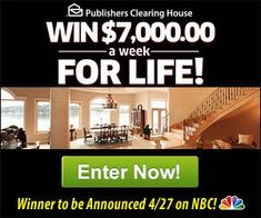 an advertisement for a house with the words win $ 7, 000 in front of it