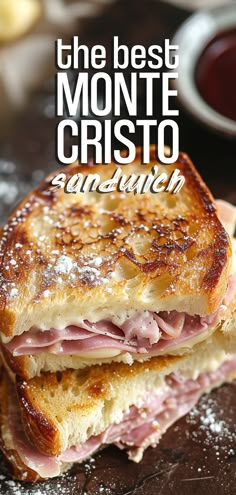 the best monte cristoo sandwich with ham and cheese