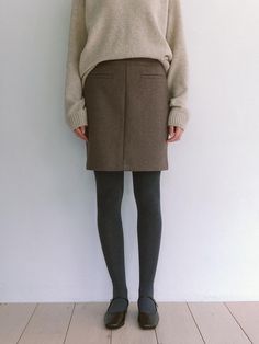 Composition : Wool 50% Polyester 50%Country of Origin : KOREA Wool Shorts, Mini Skirt, Mini Skirts, Composition, Wool, Skirt, The Originals, Clothes For Women, Clothes