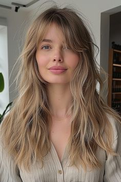 Blonde Long Shag, Long Blonde Shag, Long Ash Blonde Hair, Shag Hairstyle, Long Shag Hairstyles, Long Shag Haircut, Long Shag, Soft Shag