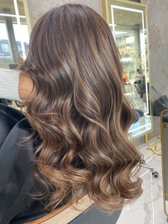 Light Brunette Hair, Caramel Highlights