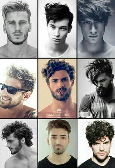 Man's Hairstyle, Beard Styles Shape, Wavy Hair Men, Portrait Photography Men, Oval Face Hairstyles, Oval Face Shapes, Soft Waves