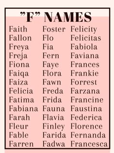 a pink poster with the names of famous people in black and white lettering on it