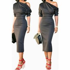 Boat Neck Sheath Midi Dress That Zips From Back And Buttons On One Side Of Shoulder Boat Neck Midi Dress, Sheath Midi Dress, Midi Sheath Dress, Pencil Dress, Boat Neck, One Shoulder Dress, Colorful Dresses, Special Occasion, Midi Dress