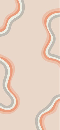 an abstract background with wavy lines in orange and white colors on a light pink background