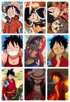 many different images of one piece characters