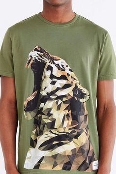 Supremebeing Geo Tiger Tee Awesome Stuff, And Sign, In Store, Mens Graphic Tshirt