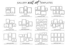 the gallery wall templates are available for all types of projects and layouting options