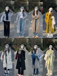 Fall Fashion Korean Style, Korea In March Outfit, Japan Autum Outfits, Ootd Japan Style Winter, K Fashion Fall, Korean Autumn Fashion Women, Japan Autumn Outfit Women 2023, Korean Women Winter Outfits, Beijing Winter Outfit