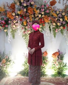 Brukat Modern, Kebaya Brukat, Outfit Couple, Merah Maroon, Kebaya Muslim, Fashion Muslim, Dress Wedding, Hijab Fashion, No. 2