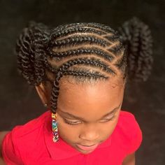 FEATURED @braidedbytryse FOLLOW @kissegirl💋Beauty Brand💋Hair, Skin, & Nails . . . #browngirlshair #childrenbraids #kidscornrows… Toddler Braided Hairstyles, Black Kids Braids Hairstyles, Cute Toddler Hairstyles, Lil Girl Hairstyles, Kid Braid Styles, Cute Box Braids Hairstyles, Natural Hairstyles For Kids, Girls Natural Hairstyles