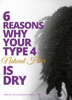 6 Reasons Why Your Type 4 Natural Hair is Dry Type 4 Natural Hair, Dry Natural Hair, Dry Hair Care, Crown Gold, Type 4 Hair, Natural Hair Care Tips, 4c Natural Hair, 4c Hair, Black Hair Care