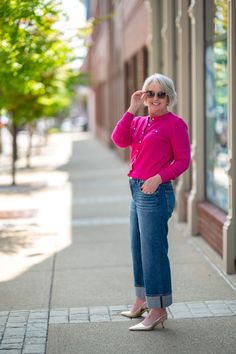 Styling the Straight Ankle Cuff Jeans Cuff Jeans Outfit, Roll Jeans, Jeans For Fall, French Chic Fashion, Dressed For My Day, Librarian Style, Cuff Jeans, Seasonal Wardrobe, Fall Denim