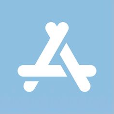 a blue square icon with the letter a in it's center and an arrow at the bottom