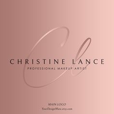 the front and back cover of a professional makeup artist's book, featuring an elegant script