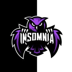 the insomnia logo with an owl on it