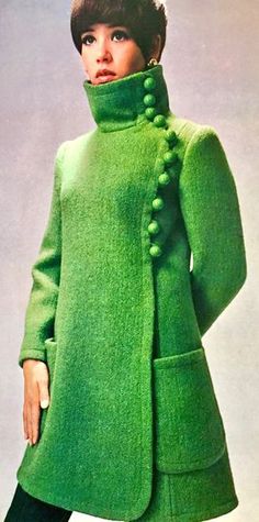 1960s Fashion 60 Style 1960s, 1960s Clothing, 60s Coat, 1960 Fashion, 1960's Fashion, Fur Coat Vintage, Swinging Sixties