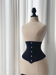 ~ This corset chic classic black color steel bones waist trainer underbust corset is multifunctional corset shapewear and help for back supporting, waistline reduce, tighten flabby tummy, it's highly stretchable and seamless. Our patterns have been developed & tested to fit a variety of body shapes using these materials.   ~Style: Underbust ~ Beautiful, Chic, Classic & Very Comfortable ~ Corset Feature: Stretchable ~ Color: Black ~ 6x5mm Lightweight Spiral Steel Bones,  ~ Achievable Waist Reduction: 2-6" ~ Material: 60% Polyester, 40% Latex ~ Highly Elastic & Designed For Comfort  SIZE: XXS/XS  = 18" Fits Waist Size 20-24" ~ Corset Length:    Front is 10" from top to bottom    Back is 7" from top to bottom  S/M  = 22" Fits Waist Size 24-28" ~ Corset Length:    Front is 10" from top to bott Wrap Waist Trainer, Tummy Wrap, Corset Shapewear, Steel Boned Corsets, Boned Corsets, Underbust Corset, Corset Lingerie, Waist Trainer, Corset Style