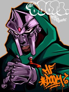 kjc on X Mf Doom Comic Art, Mf Doom Fanart, Mf Doom Christmas, Mf Doom Cartoon, Dr Doom Art, Mf Doom Drawing, Mf Doom Art, Comic Pfp, Mf Doom Mask