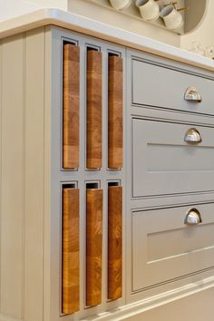 the drawers are made from wood and metal