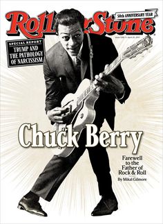 the cover of rolling stone magazine featuring chuck berry