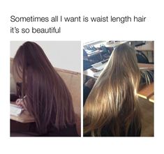 Waist Length Hair, Hate Everyone, Normal Hair, Everyday Hairstyles, The Thing Is, Aesthetic Hair, The Thing, Waist Length