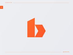 an orange arrow logo on a white background