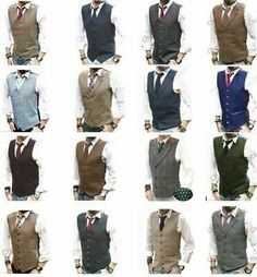 Find many great new & used options and get the best deals for MENS WAISTCOAT WAISTCOATS - WOOL BLEND TWEED VEST JACKET GILET FORMAL CASUAL at the best online prices at eBay! Free shipping for many products! Luxury Vintage Sport Coat For Semi-formal Occasions, Semi-formal Button Vest For Fall, Semi-formal Sleeveless Vest For Fall, Business Vest With Buttons For Fall, Single Breasted Semi-formal Winter Vest, Single-breasted Semi-formal Winter Vest, Winter Business Blazer Vest, Winter Semi-formal Single Breasted Vest, Winter Tweed Vest With Pockets