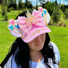 Castle Mickey Visor - Mouse Ears Headband – Little Ears Boutique Disney Ears Hat, Disney Trip Outfits, Diy Mickey Ears, Disney World Outfits, Disney Bound Outfits, Disney Mouse, Mouse Ears Headband, Ears Headband, Craft Show Ideas