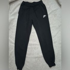 Comfortable Never Used Before Black Nike Sweatpants Nike Black Sweatpants For Workout, Black Nike Sweatpants Outfits, Cheap Black Nike Sweatpants, Black Nike Sweatpants Women, Nike Black Sweat Pants, Nike Womens Sweatpants, Nike Cotton Full-length Sweatpants, Black Nike Sweatpants, Sweatpants Nike