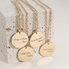 Give the gift of love with our Custom Stainless Steel Message for Mama Necklace, a unique and personalized piece of jewelry that captures the essence of motherhood. Handcrafted with care, this necklace is more than an accessory; it's a heartfelt expression of appreciation for the special women in your life. Key Features: Customizable stainless steel necklace with a special message for Mama Crafted from high-quality materials Dainty and minimalist design Ideal for special occasions like anniversa Jewelry For Moms, Celestial Gifts, Mama Necklace, Map Pendant, Meaningful Jewelry, Keepsake Jewelry, Name Jewelry, Christmas Mom, Hand Crafted Gifts