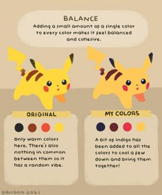 the differences between pokemon and their colors