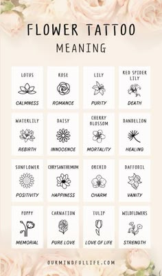 the flower tattoo meaning and meanings guide