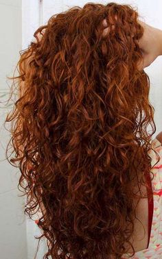 Red Brown Hair, Easy Hair, Long Layers, Long Curly Hair