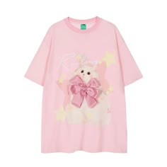 A-161-6 Kawaii Shirt Design, Cute Shirts Baggy, Kawaii Graphic Tees, Oversized Kawaii Cotton Top, Oversized Cotton Kawaii Tops, Kawaii Short Sleeve T-shirt With Relaxed Fit, Relaxed Fit Short Sleeve Kawaii T-shirt, Cutecore Shirt, Oversized Shirt Outfit