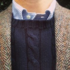 Uniform. Tweed, cable knit, candy stripe Tweed Run, Mens Fashion Magazine, Mens Fashion Smart, Vintage Mens Fashion